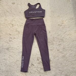 Peloton Dark Purple Activewear Set